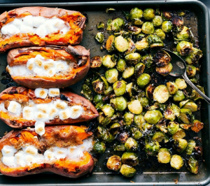 Sprouts and Sweet Potatoes